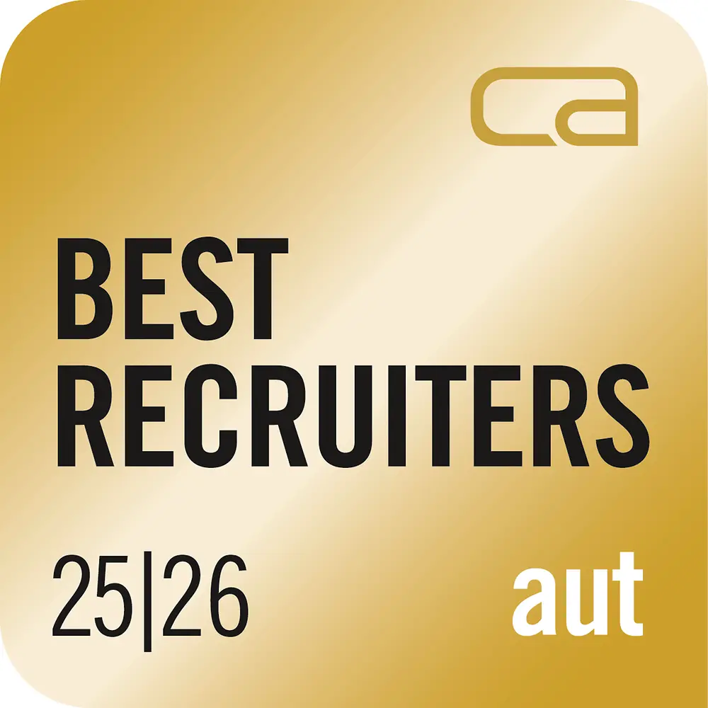 Zlatna značka Best Recruiters Austria 25./26. kojom se odaje priznanje Henkelovoj izvrsnosti u kvaliteti zapošljavanja i iskustvu kandidata.