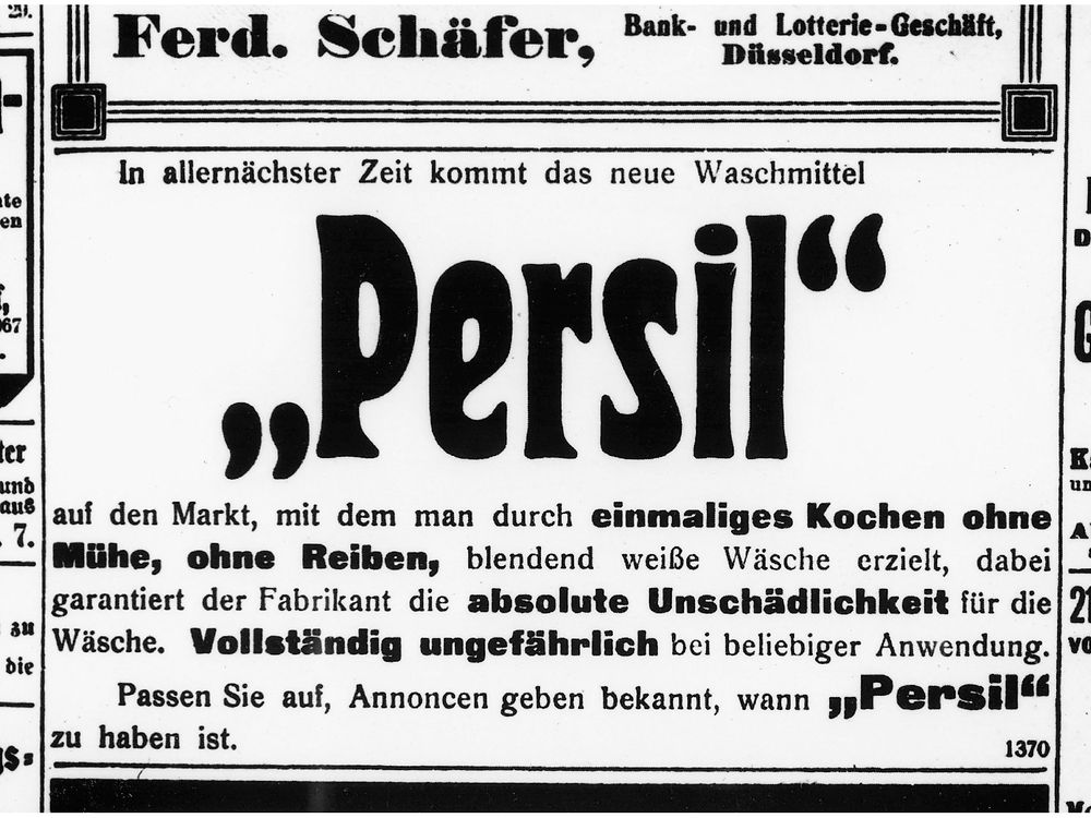 Oglas za Persil iz 1907.